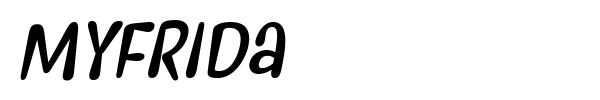 Myfrida font preview
